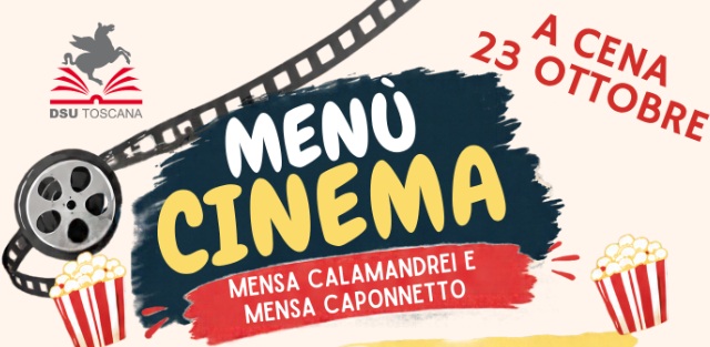 Menù cinema il 23 ottobre
